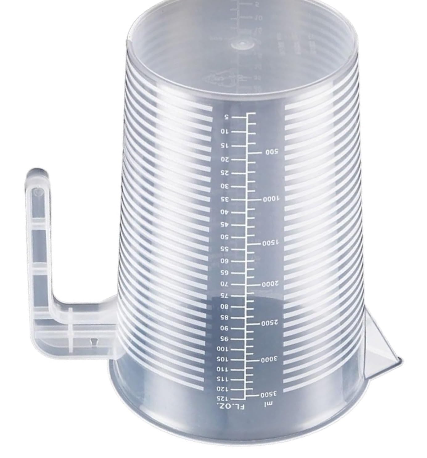 Przezroczysta plastikowa miarka o dużej pojemności z pokrywką - idealna do użytku w kuchni i laboratorium(500ml)