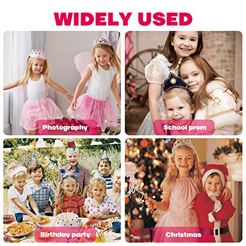 ABOOFAN 4Pcs Meninas De Fada Conjunto Asas de Borboleta Saia Tutu Tiara E Varinha de Mão Fancy Dress