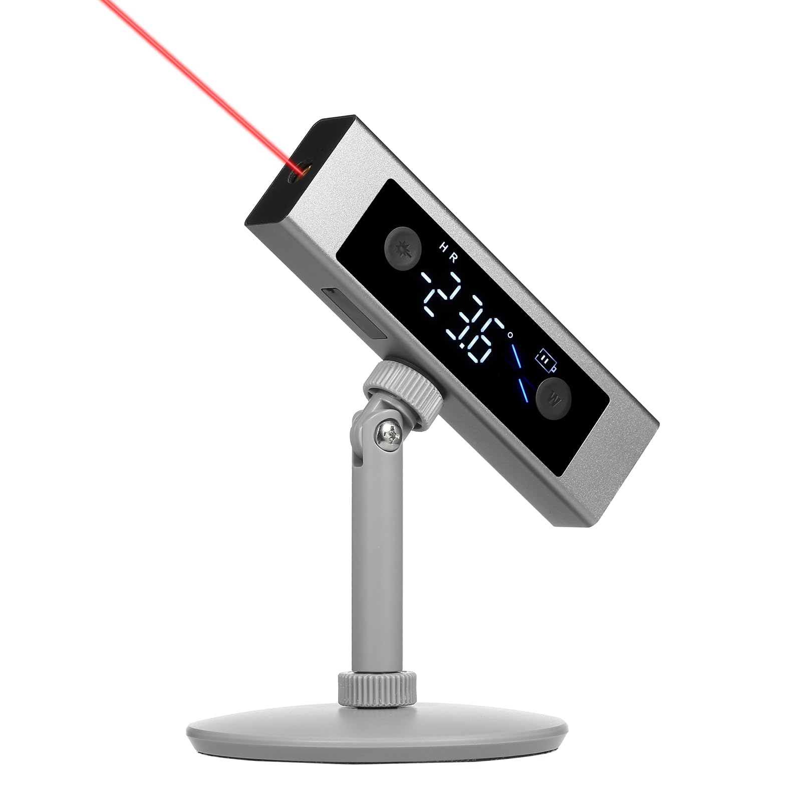 Medidor de ángulo Digital Recargable, Inclinómetro de Luz Roja LD Alto Brillo con Retroiluminación para Herramientas Medición (#2)