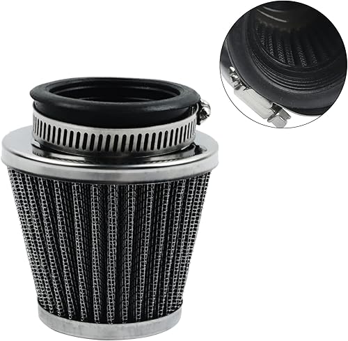Vista 27 de Limpiador de filtro de aire de 1.378 in, cuello curvado en ángulo de 45 grados para 50 cc, 70 cc, 90 cc, 110 cc, 125 cc, PZ19, PZ20, Z50, Cb100