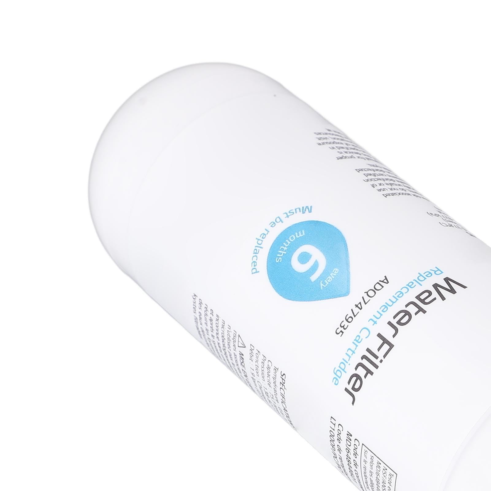 Tonysa Remplacement de l'ADQ747935 Filtre d'Eau du Réfrigérateur, Compatible avec MWF, NSF/ANSIS 42 certifié, Filtre à Eau Carbone Facile, Réduit le Chlore et les Impuretés, 1 Pack