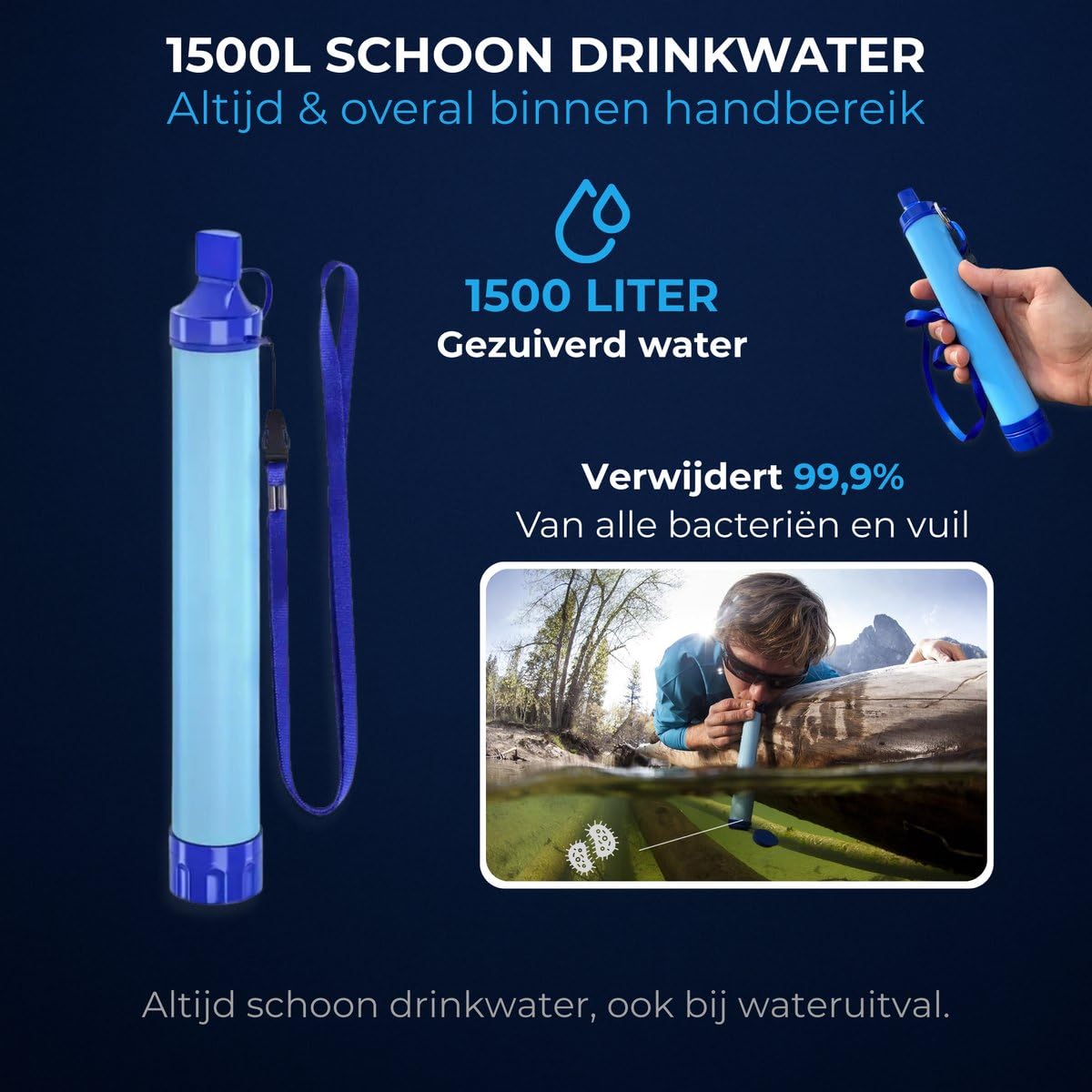 DreamGoods Notfall-Paket - Komplettpaket - 72+ Stunden Überlebenspaket - Stromausfall, Krieg & Notfälle - Katastrophenrucksack - Survival Kit - Notfallradio solar aufziehbar - Notfallbeutel - Messer