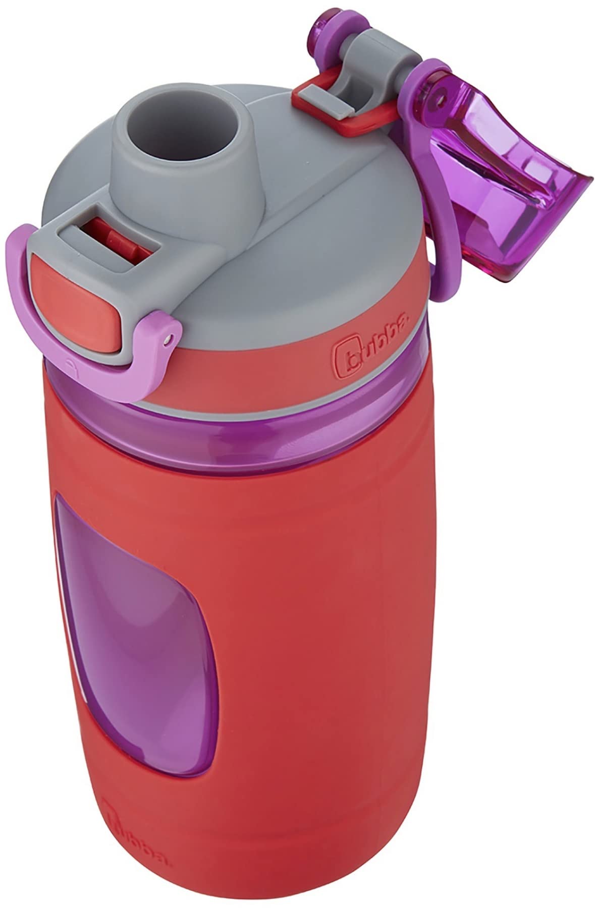 Bubba Leak Proof Flo Silicone Kids Water Bottle 16 oz Refresh Coral