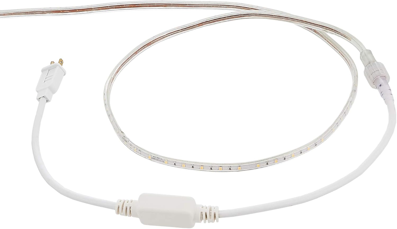 Amazon Basics 288 Indoor Outdoor LED Warm White Strip Light, 18-Foot