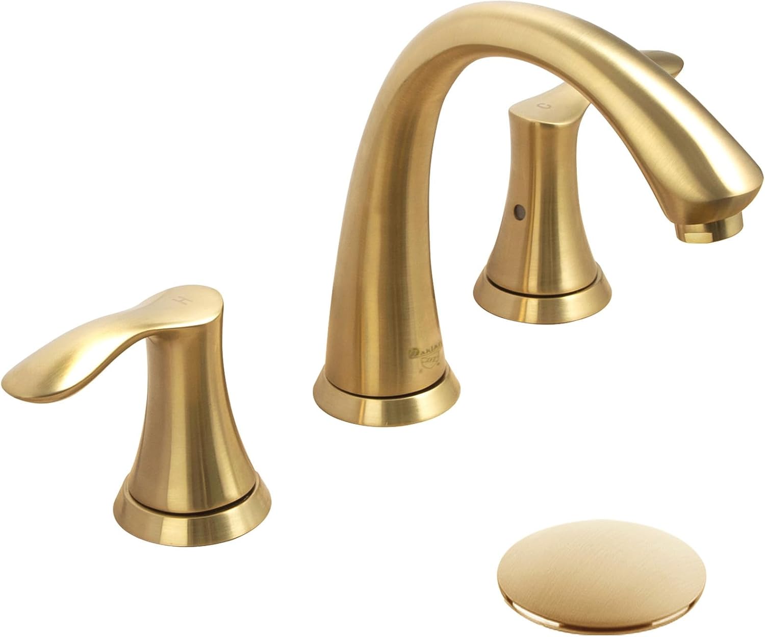 Bronze Gold Bathroom Faucet for Sink 3 Hole, Oakland 8 inch Widespread ...