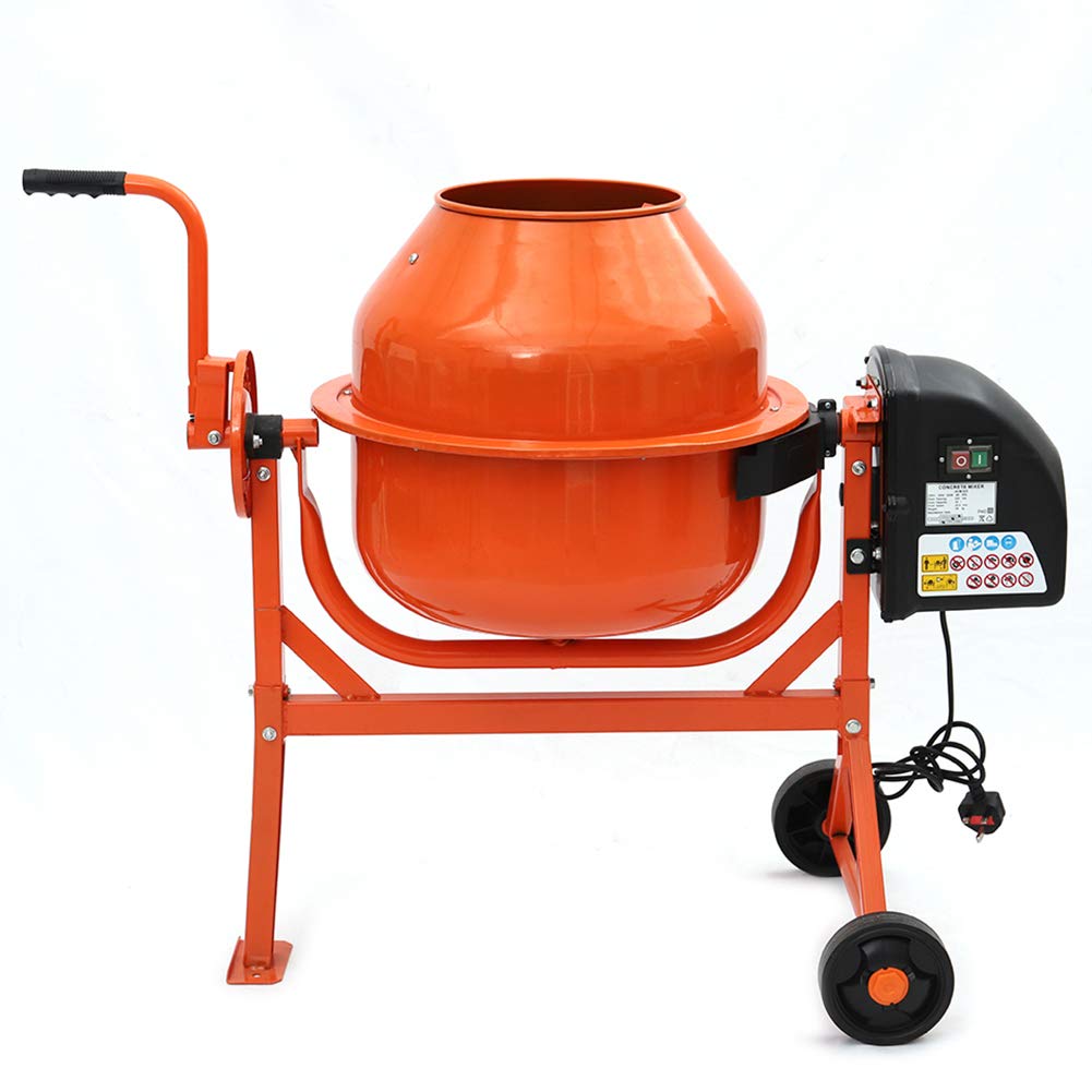 Concrete Mixers 63L 220W Electric Cement Drum Mortar Plaster Mixer