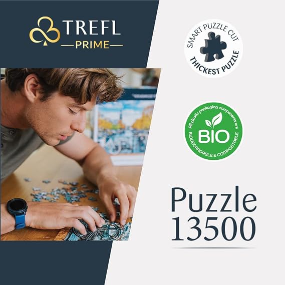 Trefl Prime - UFT Jigsaw Puzzle: Marvel, The Ultimate Marvel Collection - 13500 Pieces, Large Puzzle, BIO, EKO, Collage with Superheroes, Entertainment for Adults and Children from 14 Years and Up