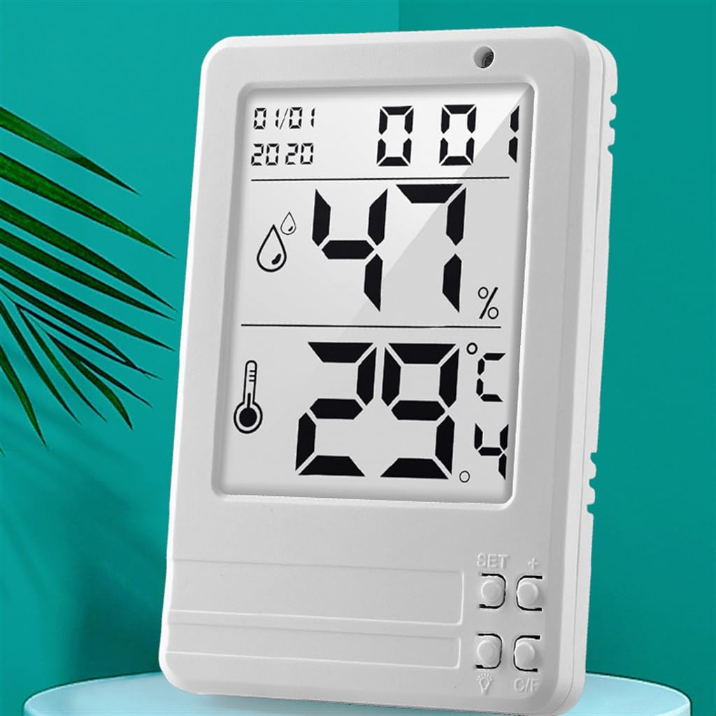 Medidor de Temperatura y Humedad Digital electrónico Luminoso con retroiluminación Luminosa automática Inteligente