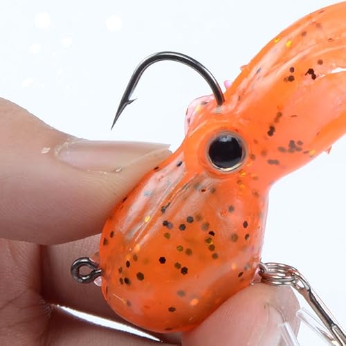 Miniatura 4 de East Rain Artficial - Cebo de natación de pulpo con falda cola de lingcod para pesca en agua salada (PVC, 3.547.879.45 pulgadas, 0.816.359.88 onzas,