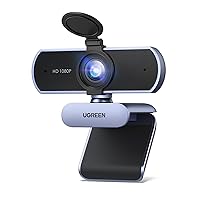 UGREEN Webcam Full HD 1080P 30FPS USB A PC Camera 2 Microfono Incorporato 85°Angolo