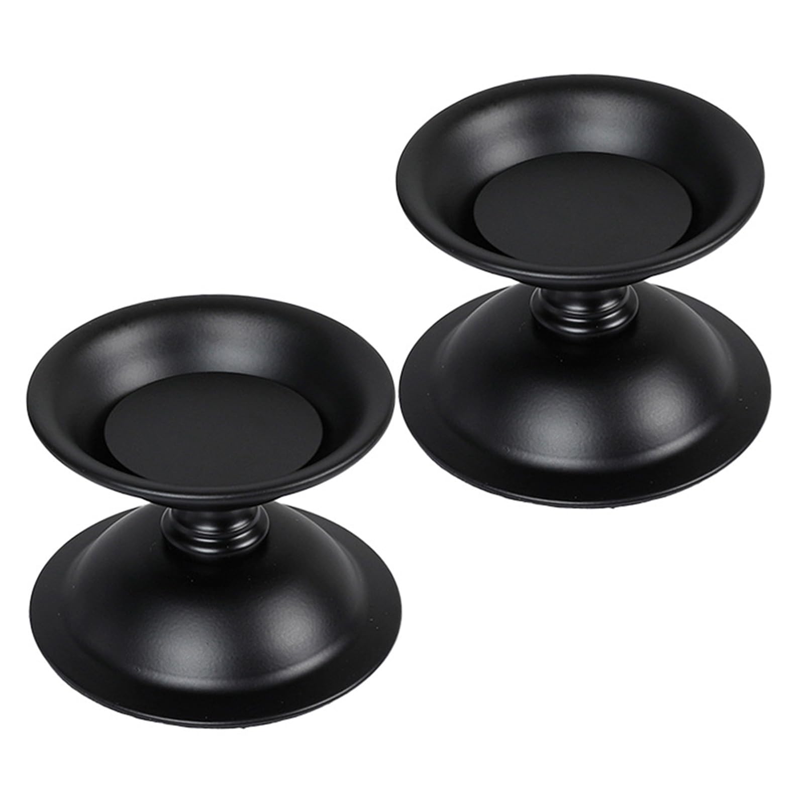 Bougeoirs fer forgé main lot de 2 stables anti basculement pour bougie