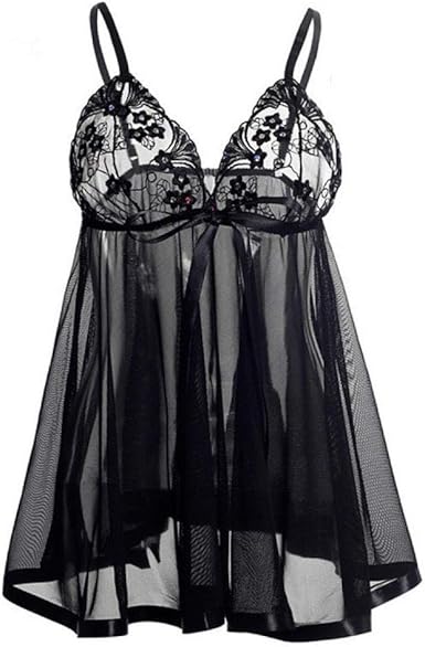 Babydol Picardias Chilirose - Lingerie érotique Transparente Avec Tanga - Taille Unique