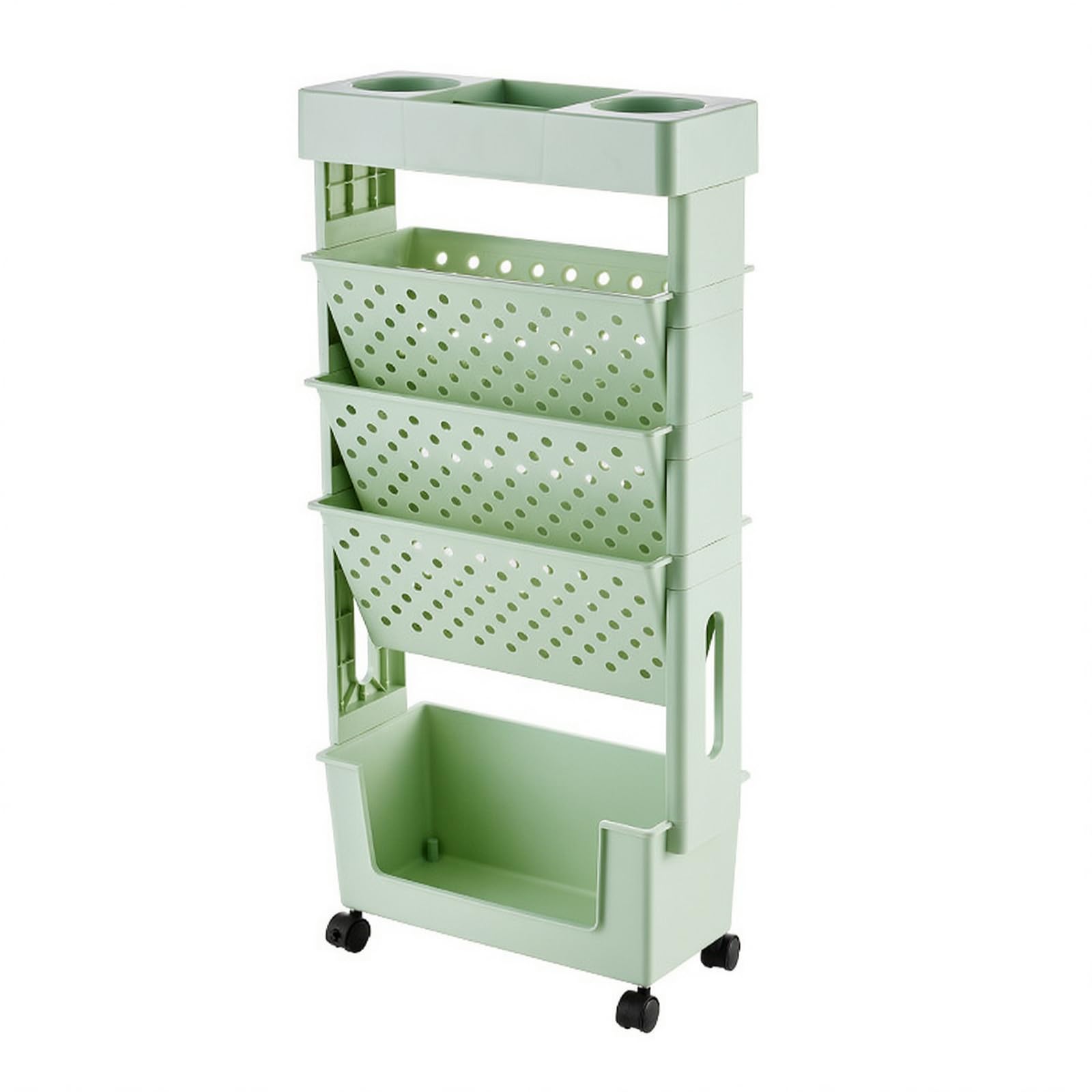 Carrello multifunzione per l'organizzazione della,verde chiaro