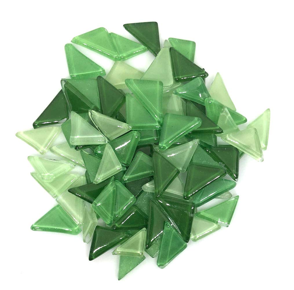 Sai Mosaic ArtTriangular Green Mosaic 400 gms