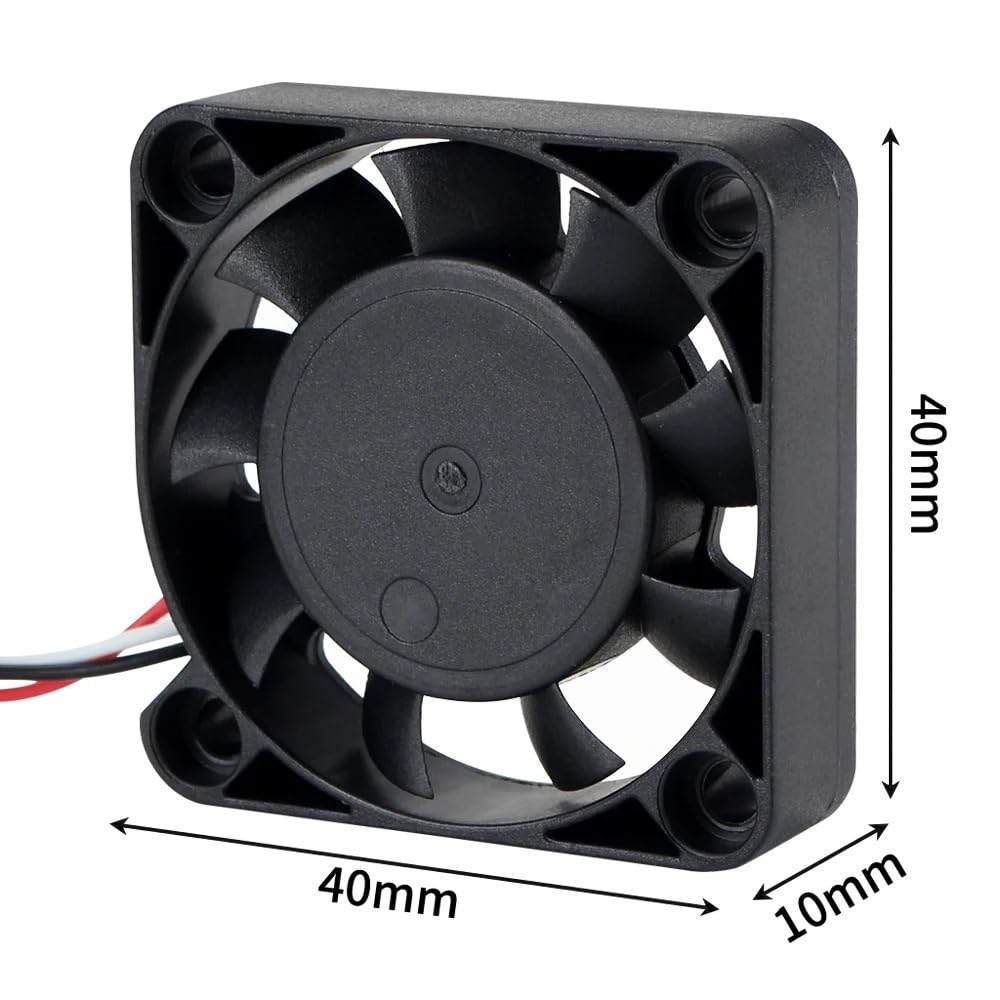 Prusa I3 MK3 MK3S + Ventola Parti Della Stampante 3D 4010 Ventola Di Raffreddamento Ventola Con Cuscinetto A Sfere 5V 40*40*10 Super Silenziosa Ventola Di Raffreddamento Del Radiatore(L)