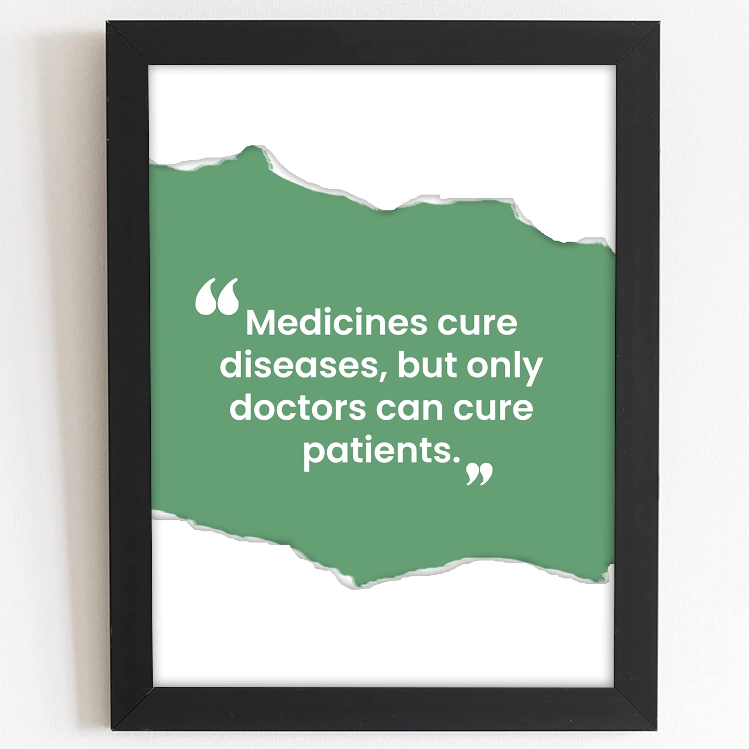 Craftolive Doctor Quote Framed Poster for Wall Decor Clinic Hospital Gift Wall Frame