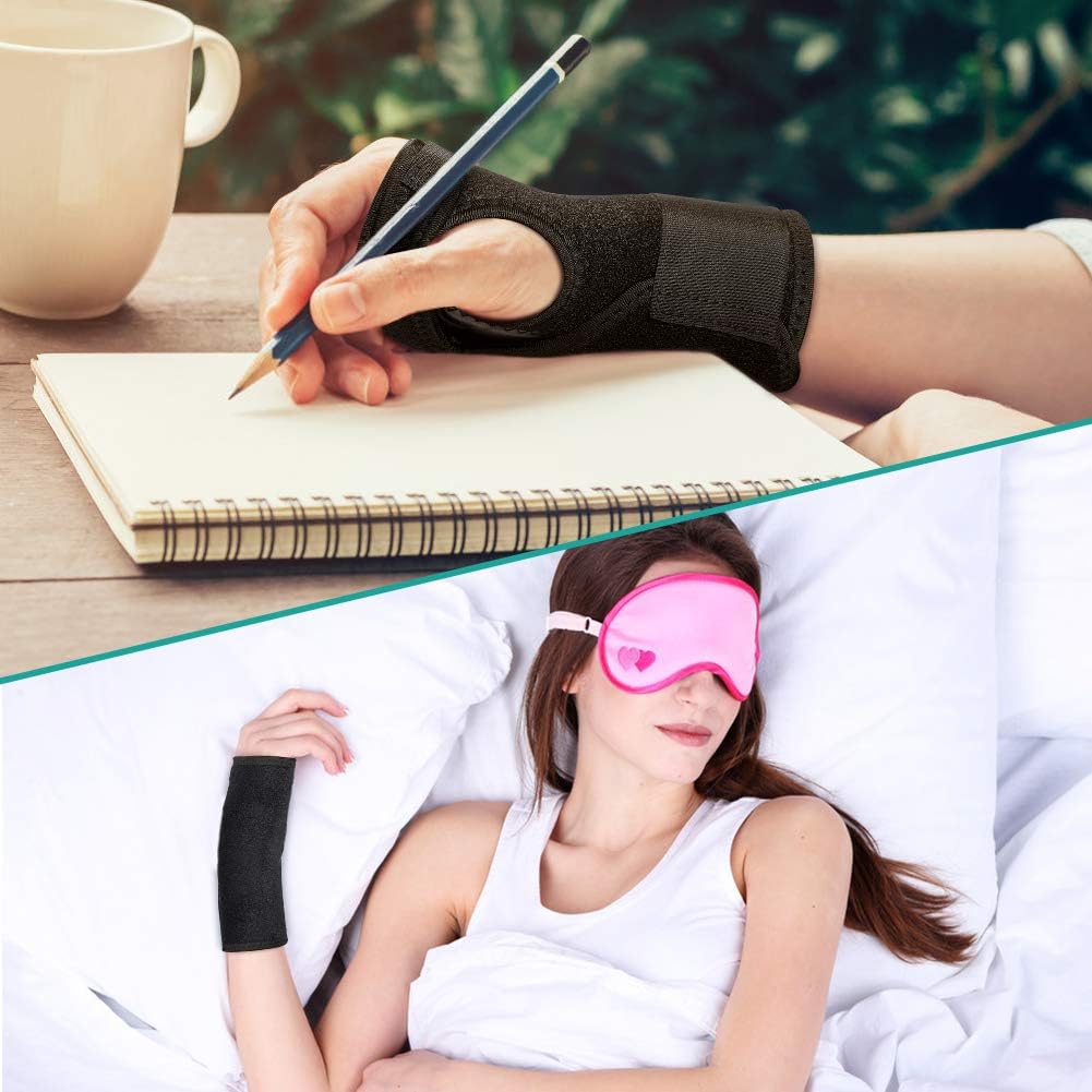 Tор Rаtеd Elastic Wrist Support Brace Splint, lightweight, breathable Wrist and Hand Compression Sleeve for Carpal Tunnel, Arthritis, Tendonitis, Carpal Tunnel Splint for Pain Relief, Adjustable Design (Right)