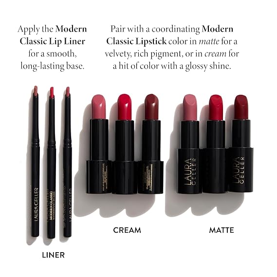 LAURA GELLER NEW YORK Modern Classic Waterproof Lip Liner, Beautiful Berry