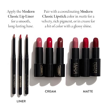 LAURA GELLER NEW YORK Modern Classic Waterproof Lip Liner, Beautiful Berry