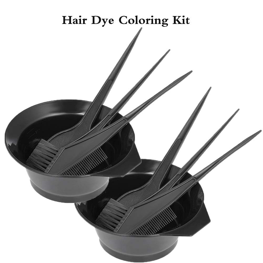 Hair Dye Coloring DIY Beauty Salon Tool Kit - Borogo 20Pieces Hair Tinting Bowl, Dye Brush, Ear Cover, Gloves for DIY Salon Hair Dye Tools Hair Coloring Bleaching Hair Dryers Hair Dye Tools : Everything Else