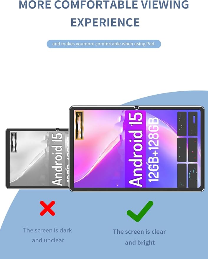 Protector de Pantalla de Vidrio Templado para T30W 10.1 Pulgadas (2 Unidades) miniatura 4