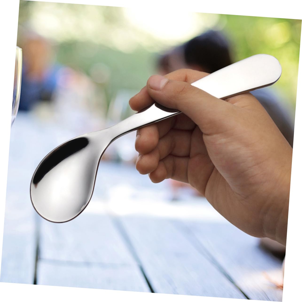 Didiseaon 5 Juegos Vajilla Para Personas Mayores Vajilla Cubiertos Cucharas Utensilios Para Servir Cuchara Pequeña En Ángulo Ayudar Vajilla Adaptable Utensilios Para Comer 2 piezas * 5