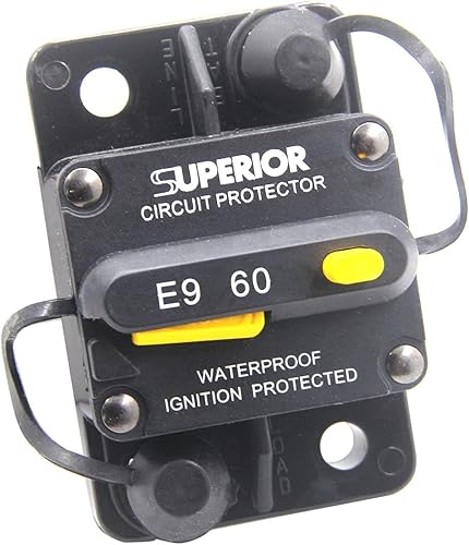 ZOOKOTO - Disyuntor de circuito para coche o barco (estéreo, entrada de fusible 