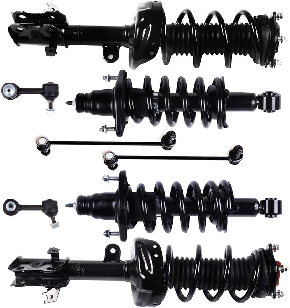 8pc suspension Kit For 2007-2011 Honda CR-V Struts and Shocks Complete Assembly 4 Quick Install Ready Shocks and Strut Front and Rear 4 Sway Bar Links 2008 2009 2010 Replacement Suspension Kit cciyu