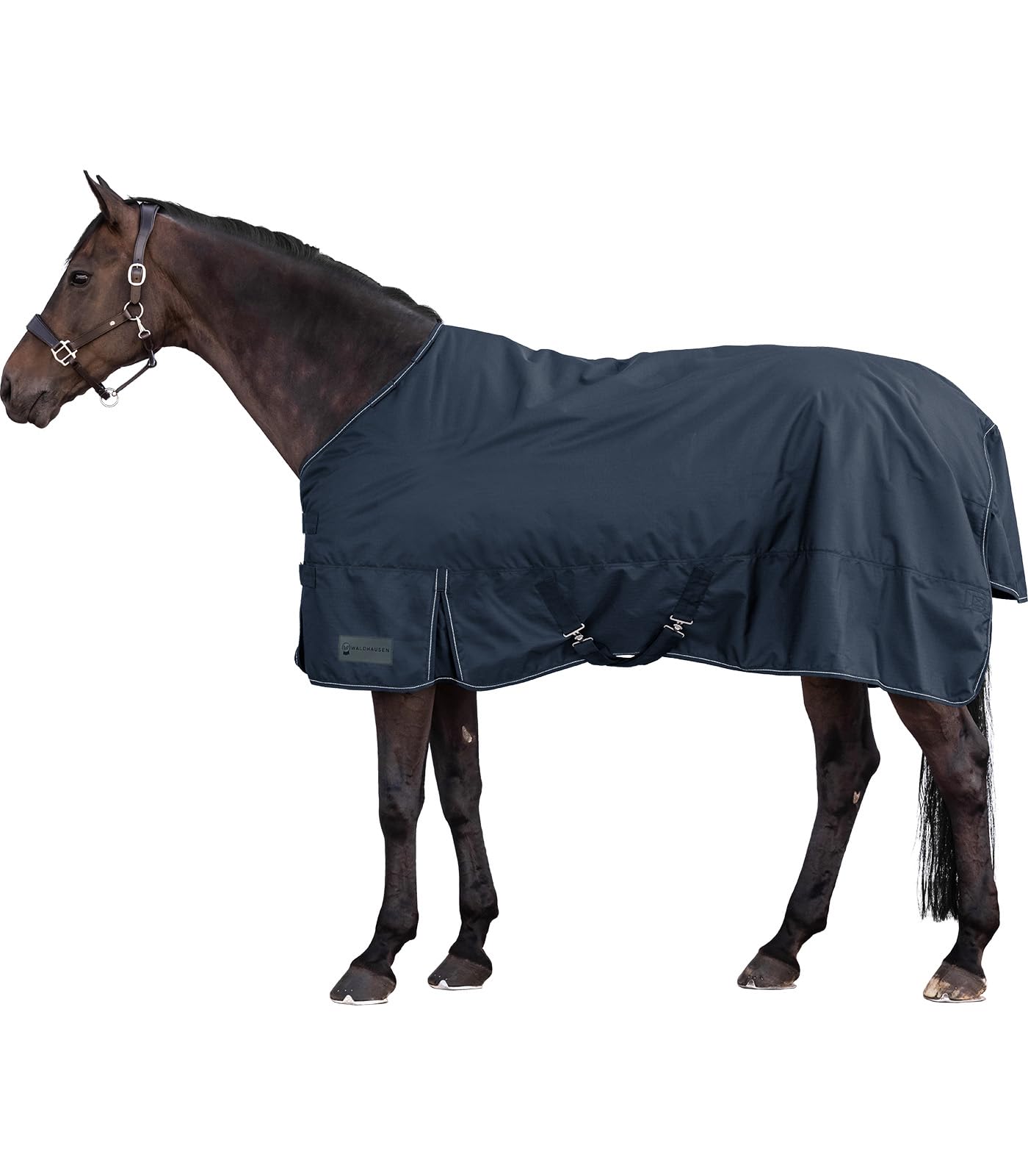 Waldhausen Couverture d'extérieur Nordic 50 g Bleu nuit 125 cm