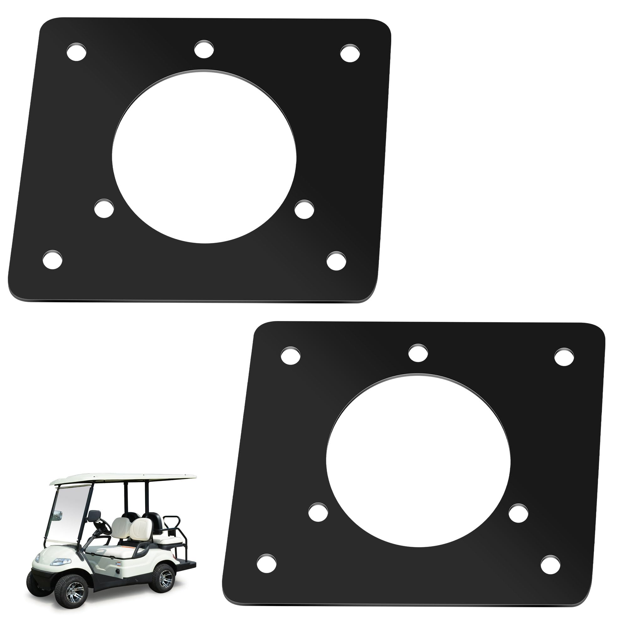 FancyTark 2 Pack Charger Port Adapter Plate Compatible with EZ-GO Golf Cart Lithium Install and On Board Charging, Only for 36v TXT Cart