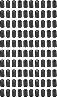Electric Fence Post Caps 100Pcs | Plastic End Caps for High Voltage Pulse Fence Systems | Weatherproof Rainproof Coverage for Load Bearing/Terminal/Middle Poles | Black