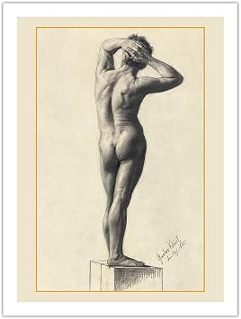 Male Figure Study Matte Art Print