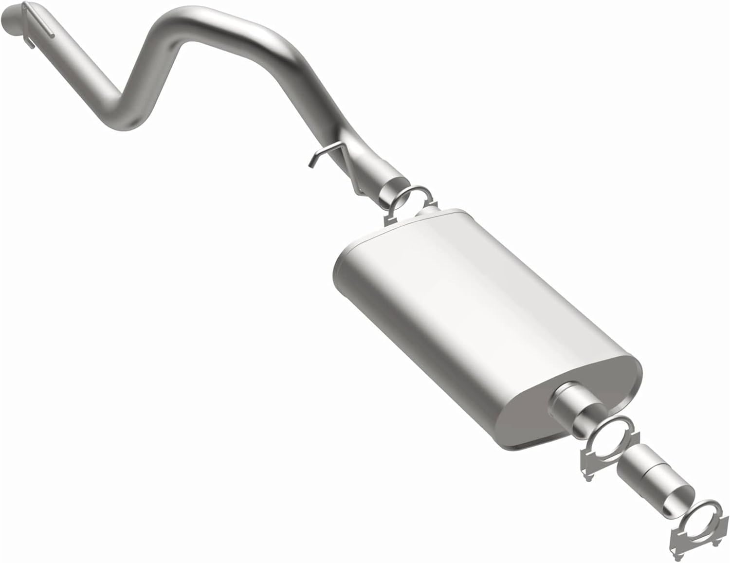 BRExhaust OE Replacement Exhaust System Kit 106-0051: Compatible with 1987-1992 Jeep Wrangler 2.5L, 4.0L, 4.2L