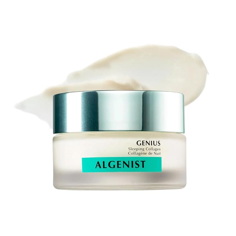 Creme noturno facial Algenist GENIUS Sleeping Collagen com ácido algurônico, ceramidas e óleo de microalgas, 56 g