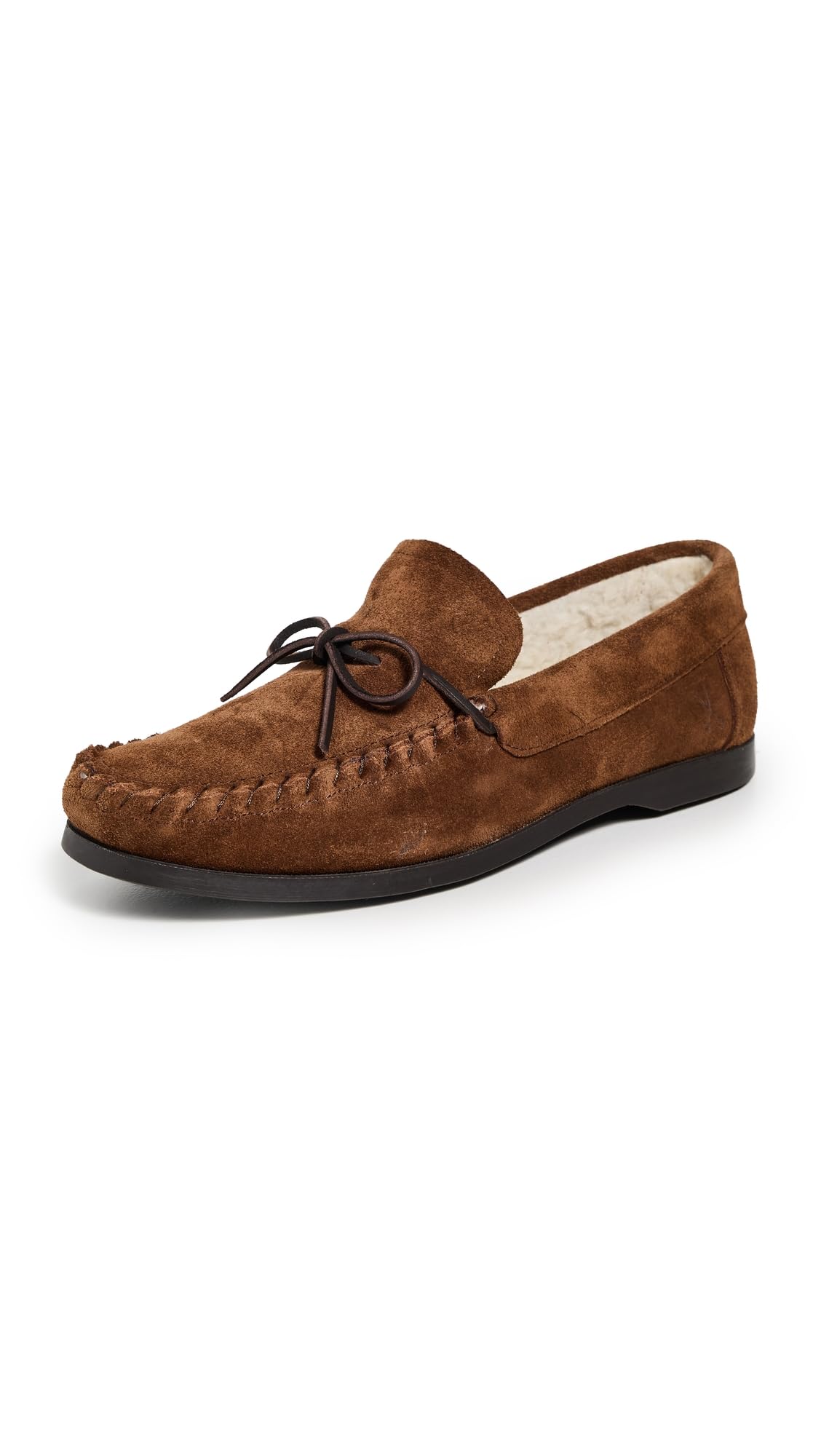 Manebi Mens Fleece Lined Moccasin Slippers