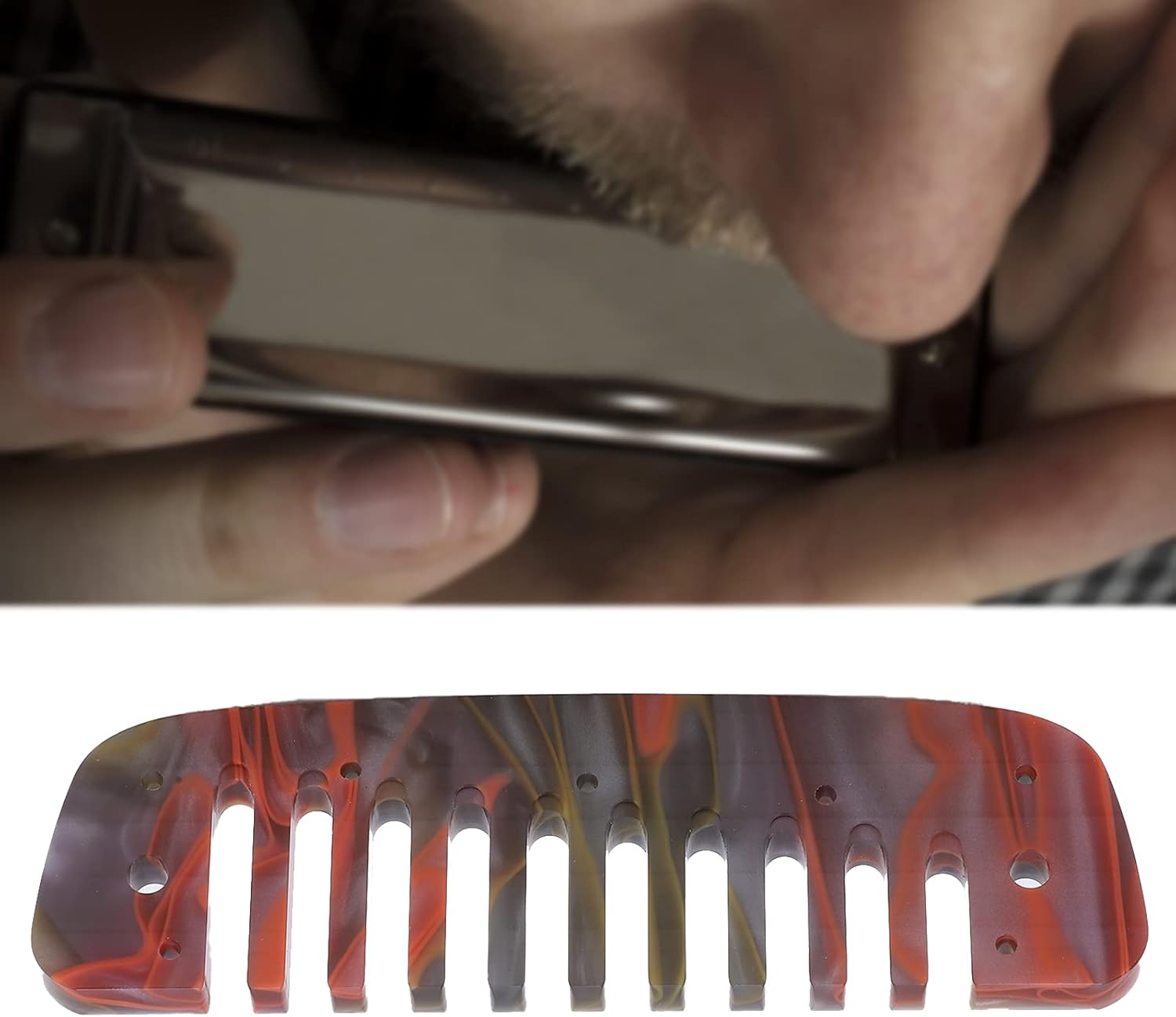 Acrylic Harmonica Comb for Golden Melody 270D Comb Replacement Part Amber Wind Instrument Repair Kit