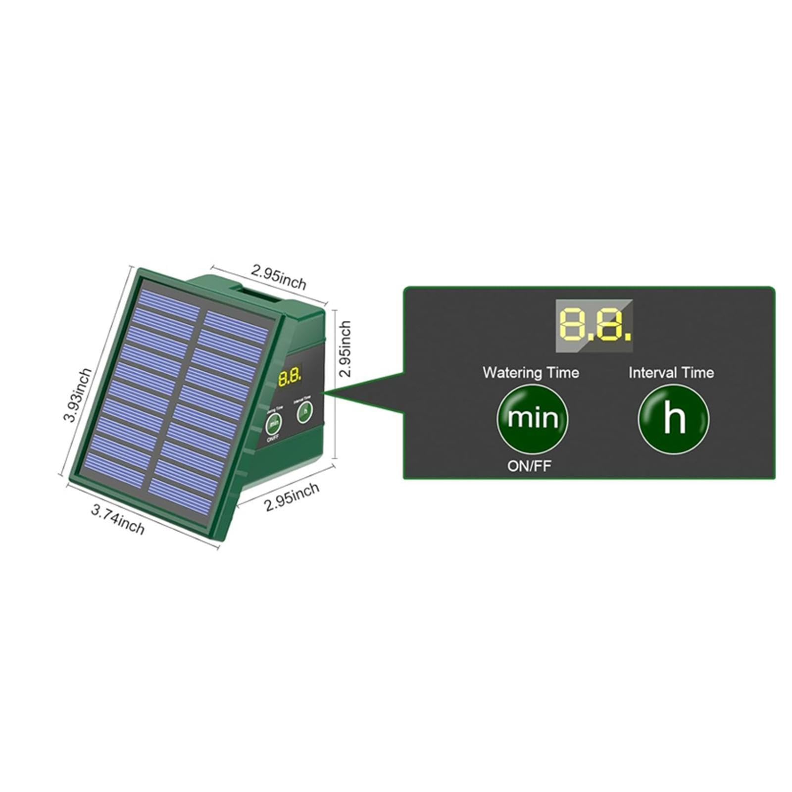 Kit del de Riego de Goteo Solar con Hardware de Tornillo Anti -sifoning del Temporizador con