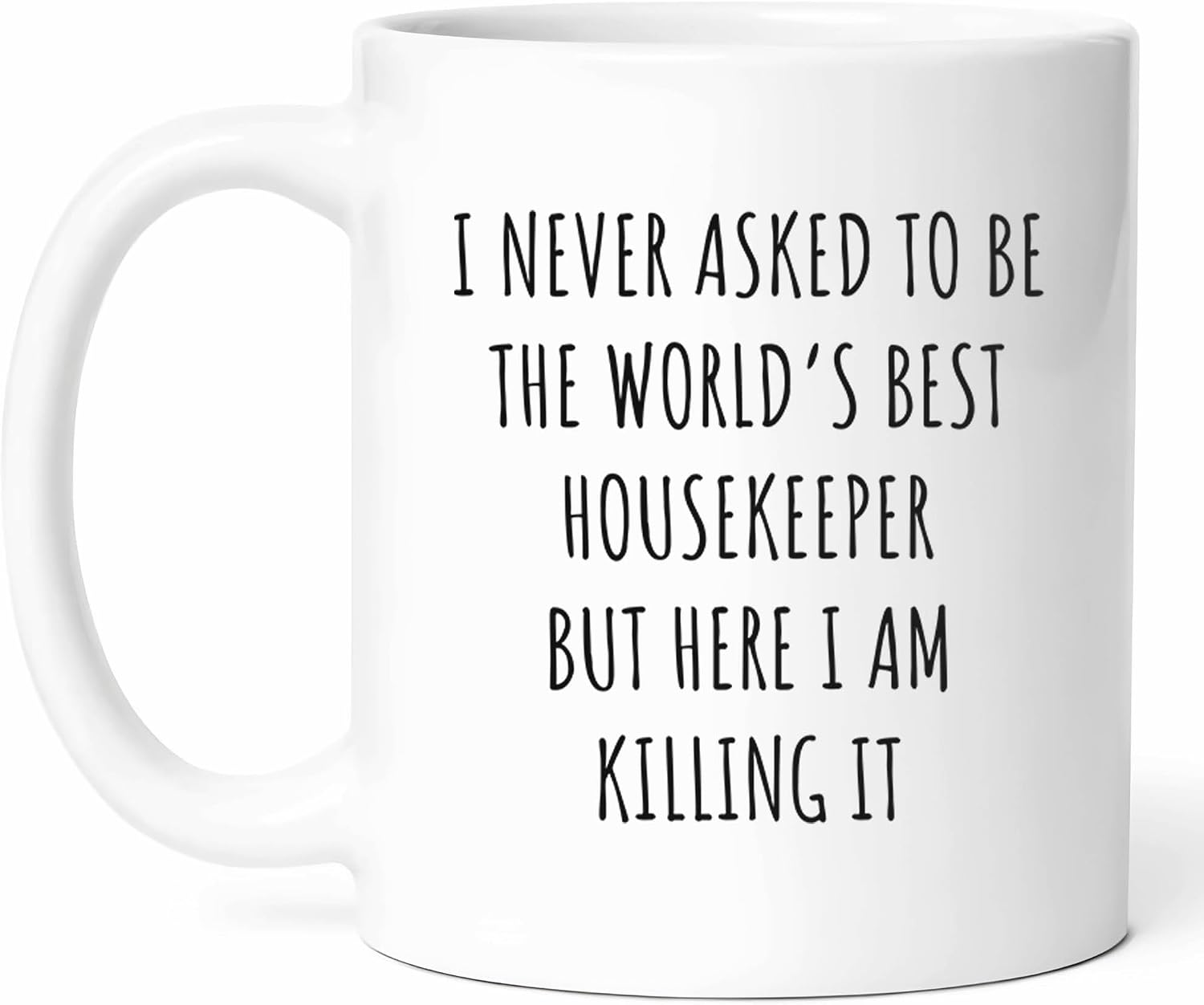 Best Housekeeper Mug - Cleaning Coffee Cup - Domestic Helper Funny Gift From - Home Organizer Tea Mugs - Maid Service Cups - 11 Oz Ceramic Gifts For Homeowners, Birthday, Him, Her, Christmas