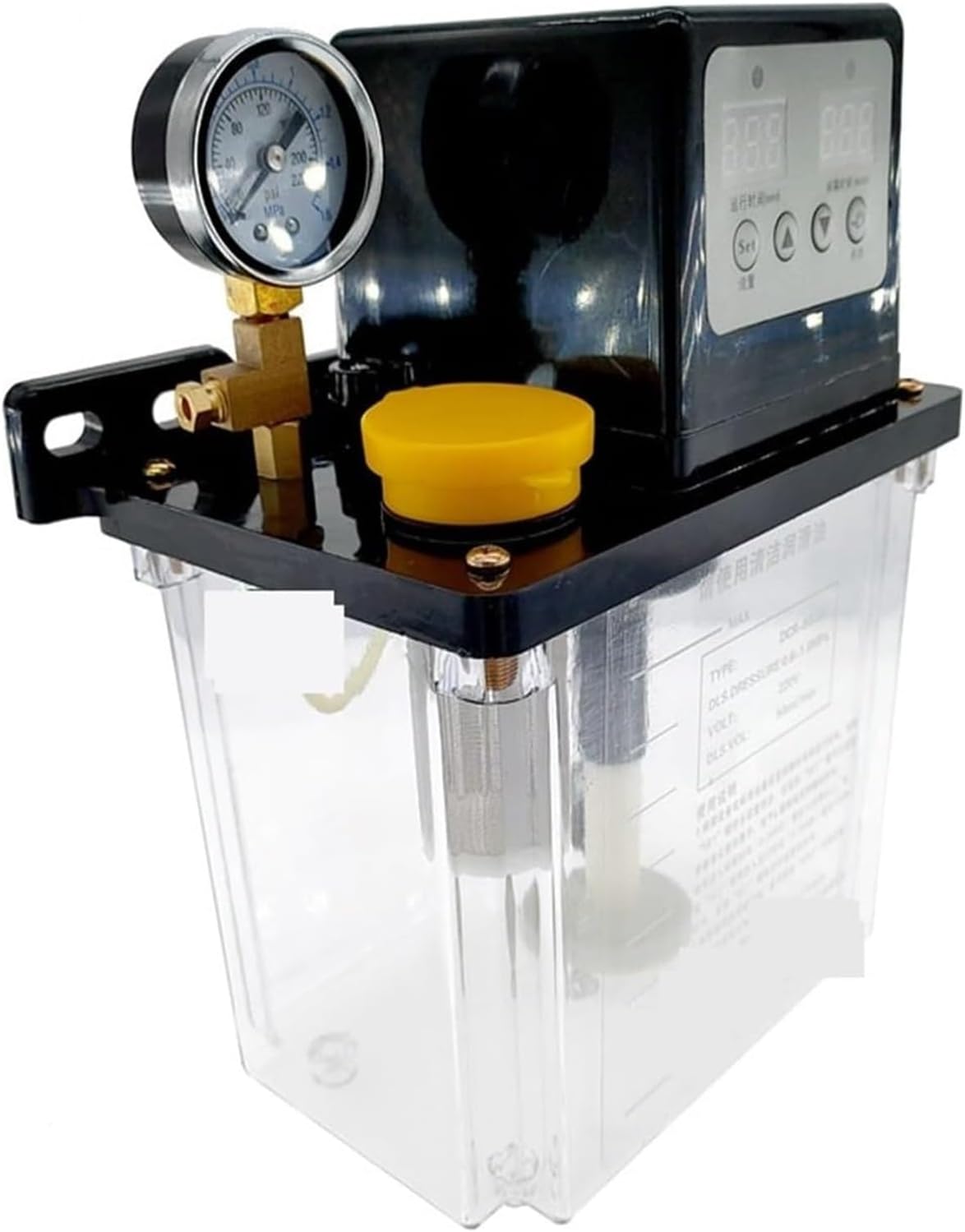 2L Lubricant Pump, Automatic Lubricating Oil, Volt AC 220V CNC Electromagnetic Lubrication Lubricator,121