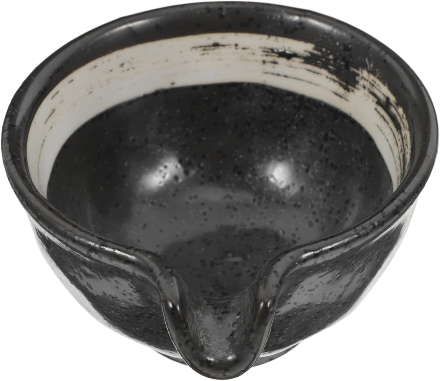 Plato de Salsa Cerámico LIFKOME Negro Moderno