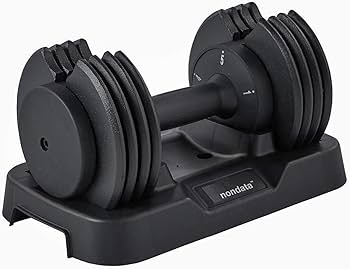 （引渡し限定）nondata 可変可能ダンベル 2.5-24kg 1本のみ。 Amazon | nondata 可変式ダンベル 2.2～11.4kg 片手で簡単 5段階