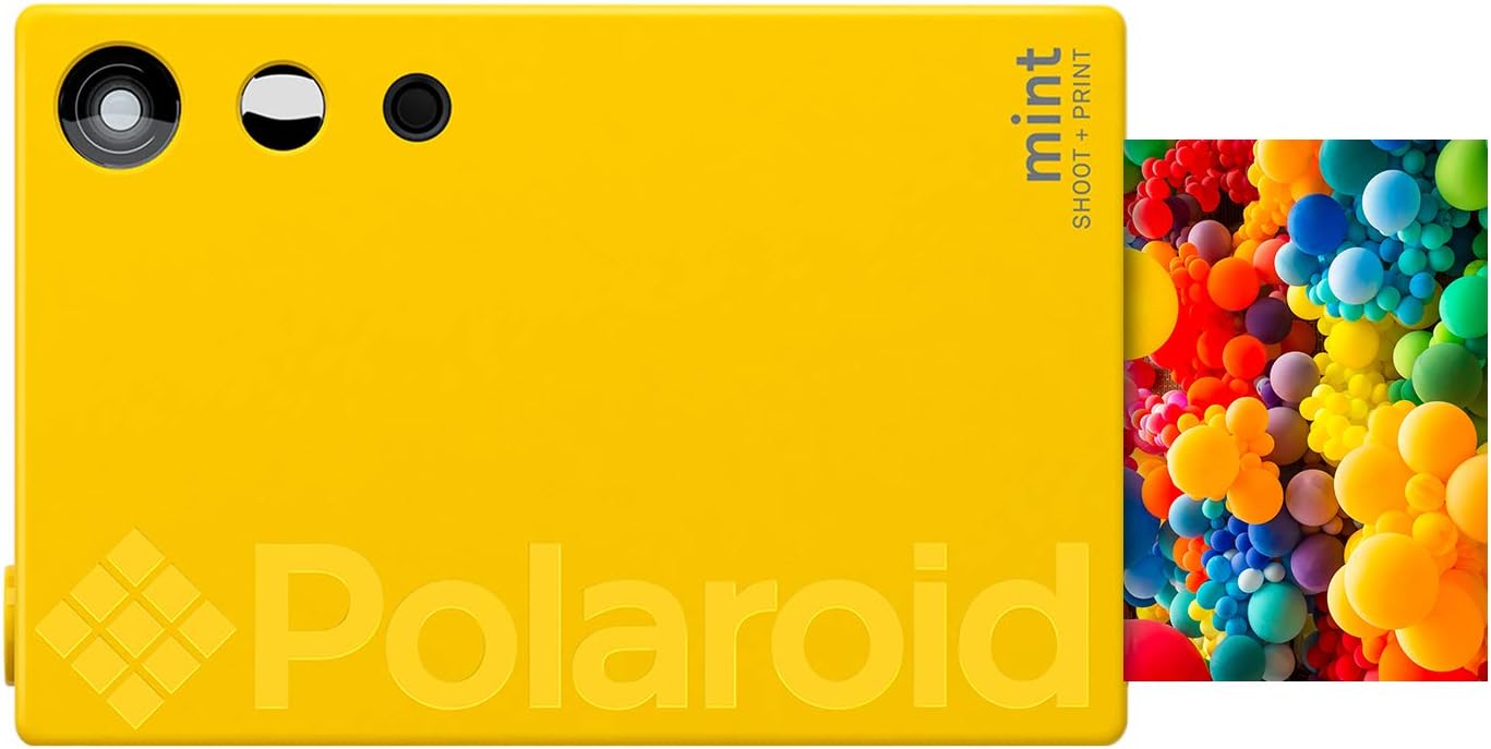 Zink Polaroid Arts & Crafts Camera Kit for Kids (Yellow) Easy Use Digital Camera Snaps Photos & Prints Instantly! Great for Sticker Making, School Projects, Scrapbook, Fun Games & Creative Activities