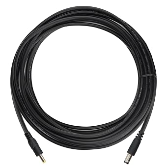 KSK Power Cord for Solar Panel Connector, Male to Male 5.5x2.1 to 4.0x1.7 DC Plug, Compatible with Tactacam Reveal,Stealth Cam, Moultrie & Muddy Trail Cameras, 79in/2M