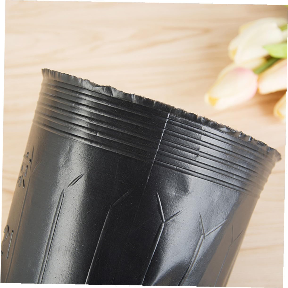 Homoyoyo 300 Pezzi Vaso da Vivaio 15x15 Cm in Plastica Degradabile Foro Drenante, Tazza Nutrizionale Leggera e Riutilizzabile per Piantine e Fiori da Giardino, Attrezzo da Giardinaggio