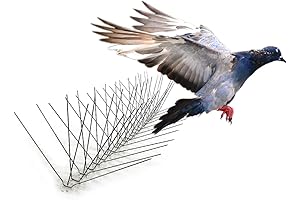 Bird-X Stainless Steel Bird Spikes: Reliable Roof & Surface Bird Deterrent