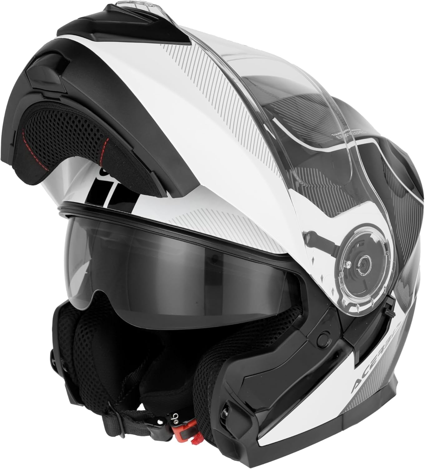 Casco Modular ACERBIS SEREL Blanco y Negro 22-06 (XL 61/62)