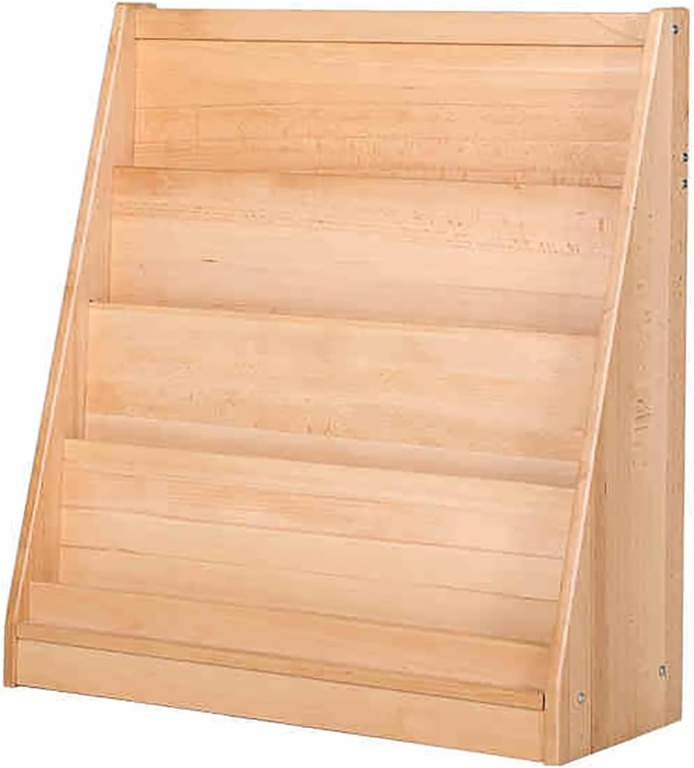 Magazine Rack,Book Display Rack, Floor-Standing Wood Magazine Rack - Open Tiers Accommodate for Waiting Room Living Office