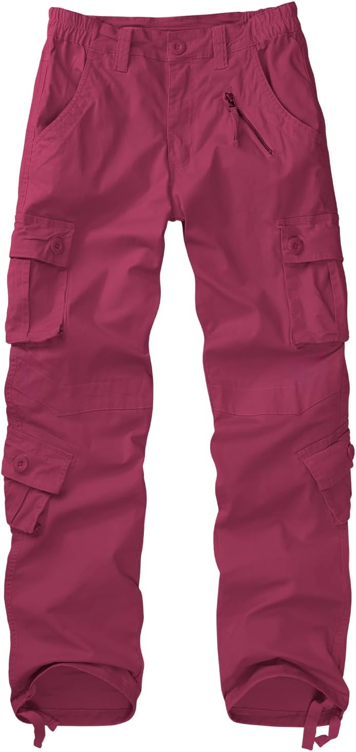 XNMAYA Women's Cargo Pants Quick Dry Casual Military Army Camo Combat Work Casual Pants with Pockets