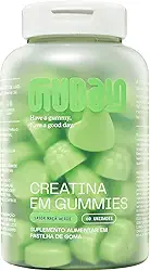 Guday Gummy de Creatina | 60 unidades (30 doses) | 3g de creatina monohidratada por dose | Sabor Maça Verde
