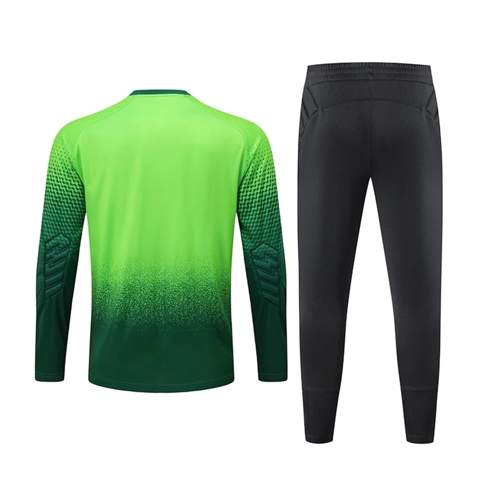 Equipo Portero Infantil - Uniforme Completo con Camiseta y Pantalón, Protecciones de Espuma - Ropa Fútbol Portero Niños/Niñas - Conjunto Entrenamiento Guardameta Junior